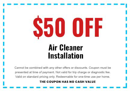 Discount on Air Cleaner Installation