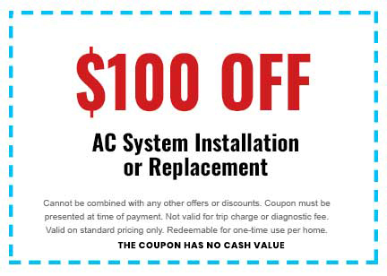 Discount on AC System Installation or Replacement