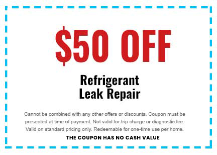 Discount on Refrigerant Leak Repair